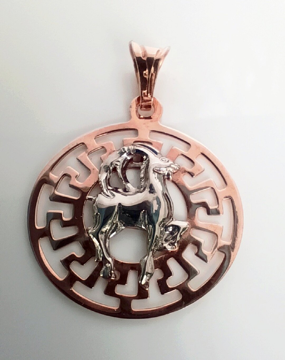 Подвеска ювелирная "Козерог", серебро, 925 проба, золочение/Ф