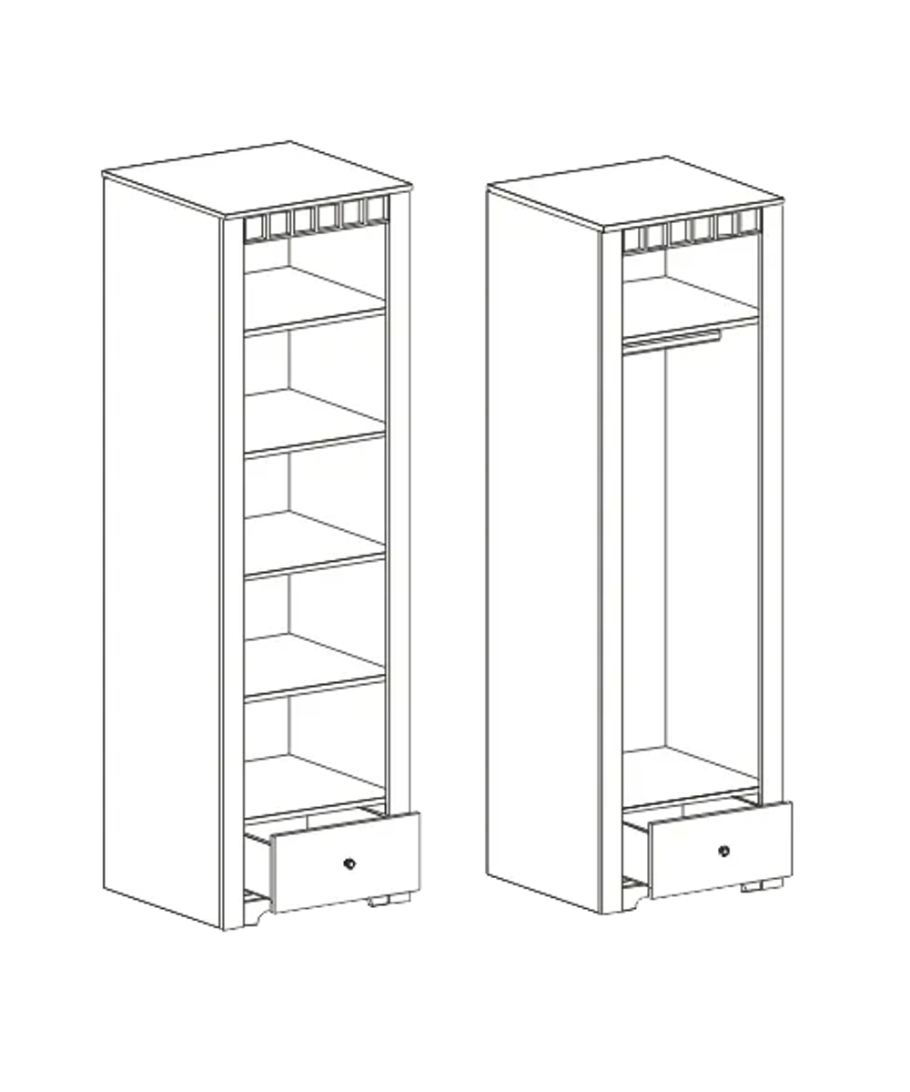 Шкаф однодверный платяной "Прованс" спальня