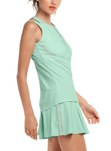 Женский топ теннисный Lucky in Love Avant Garde 1.0 Architect Bralette Tank - зеленый