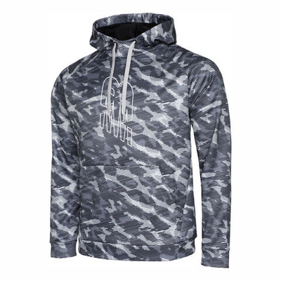 Мужская кофта теннисная New Balance Tenacity Performance Printed Hoody Men - Black, Multicoloured