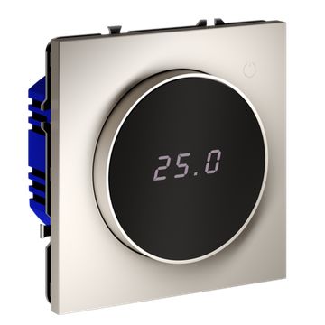 Терморегулятор электронный VOLTUM S70 с индикацией и датчиком, для теплого пола, (кашемир)