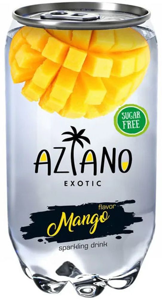 Газированный Напиток Aziano Mango &quot;Манго&quot; 0.35л - 12шт