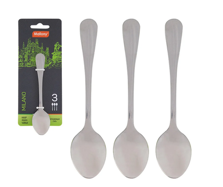 Mallony Набор ложек чайных MILANO 3шт