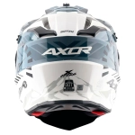 Шлем AXOR X-CROSS SPEEDOMETER D/V, с визором, цвет белый/серый (L)