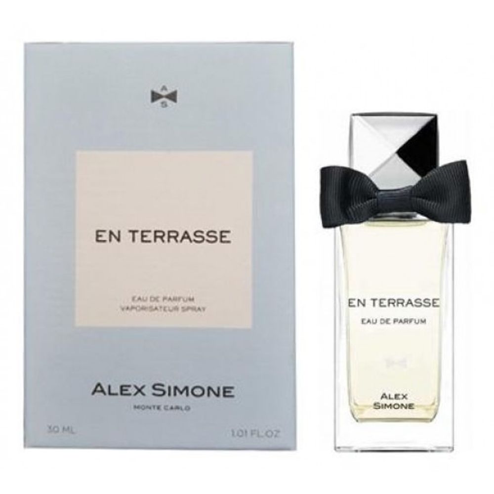 Alex Simone en terasse