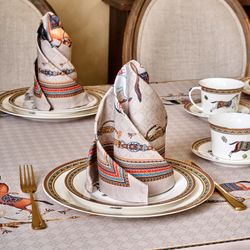 НАБОР САЛФЕТОК 2 ШТ "PASSAGE",40Х40СМ, 100% ХЛОПОК, КАПУЧИНО,ТВИЛ