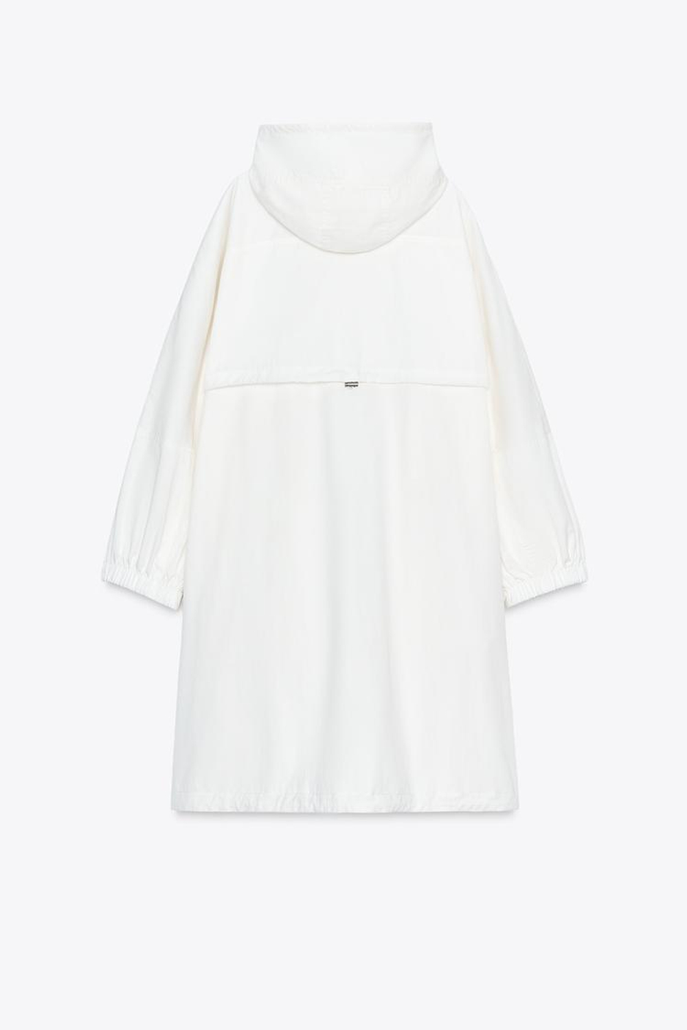 ZARA ПАРКА ОВЕРСАЙЗ МНОГОПОЗИЦИОННАЯ С КАПЮШОНОМ — ZW COLLECTION, БЕЛЫЙ