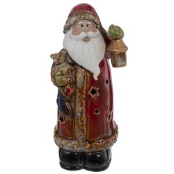 GAEM Фигурка декоративная c подсветкой "Дед Мороз" (LR44x3), L8 W7 H17,5 см, 2в.