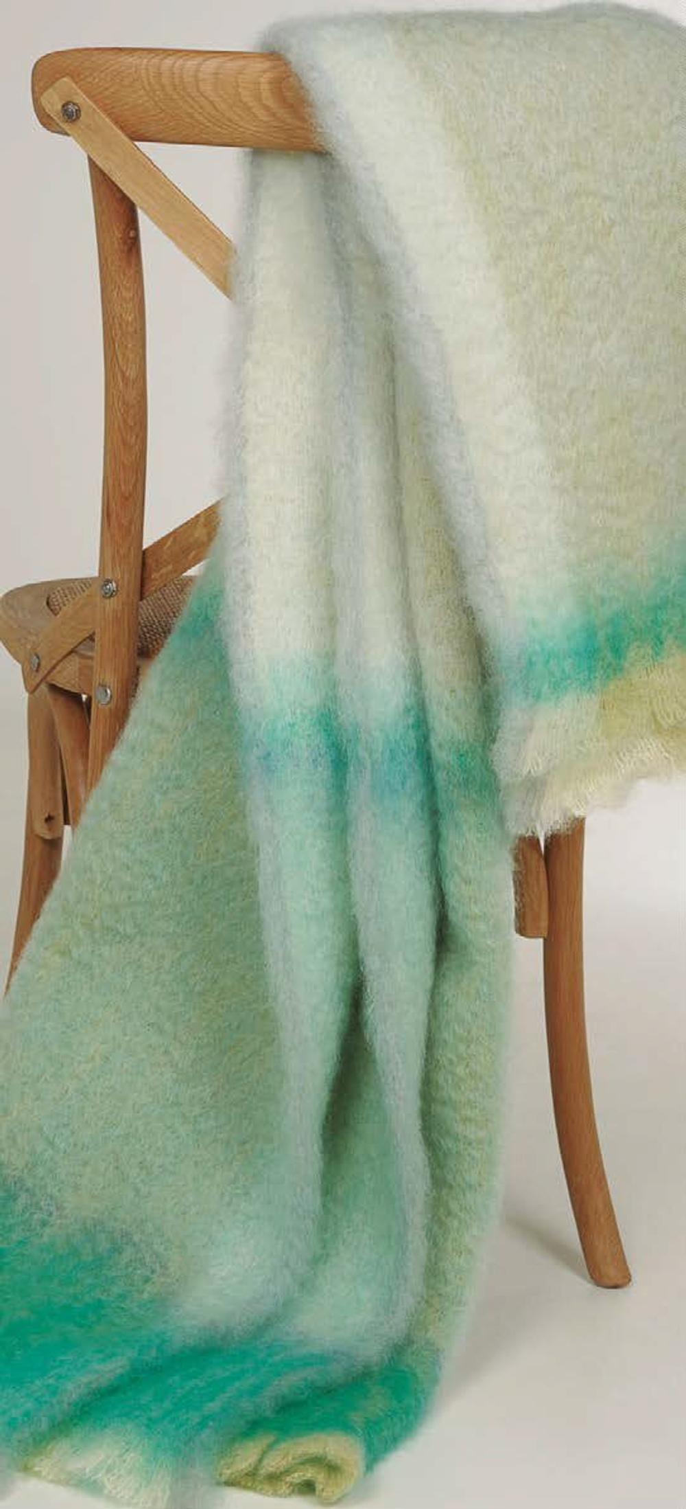 Плед 130x200 Mantas Ezcaray Rozco бирюзовый Испания