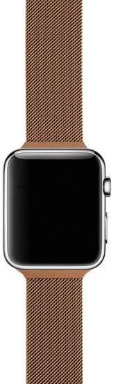 Ремешок миланская петля moonfish для Apple watch - 42/44/45/49 мм, золотой