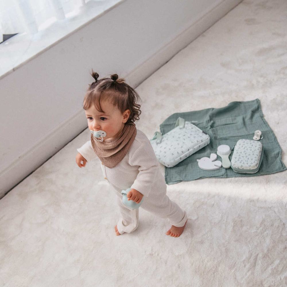 Комплект детских расчёсок Suavinex Birdies голубой