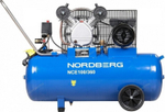 Компрессор поршневой NORDBERG NCE100/360 2х ременной, чугунная головка ЦБ-00012049
