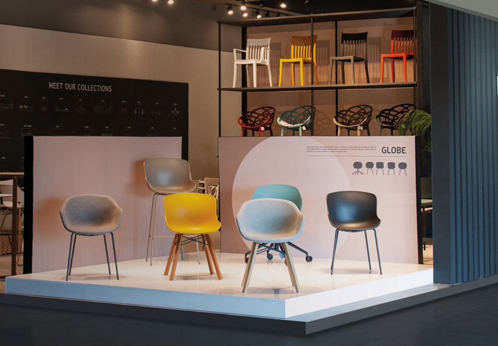 Кресло офисное для посетителей Papatya Globe-K Swivel, белый