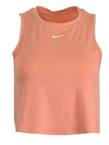 Топ теннисный Nike One Classic Dri-Fit Cropped Tank - apricot agate/white