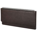 Планинг настольный недатированный (305x140 мм) BRAUBERG "Alligator", кожзам, 60 л., темно-коричневый, 25880, 125880