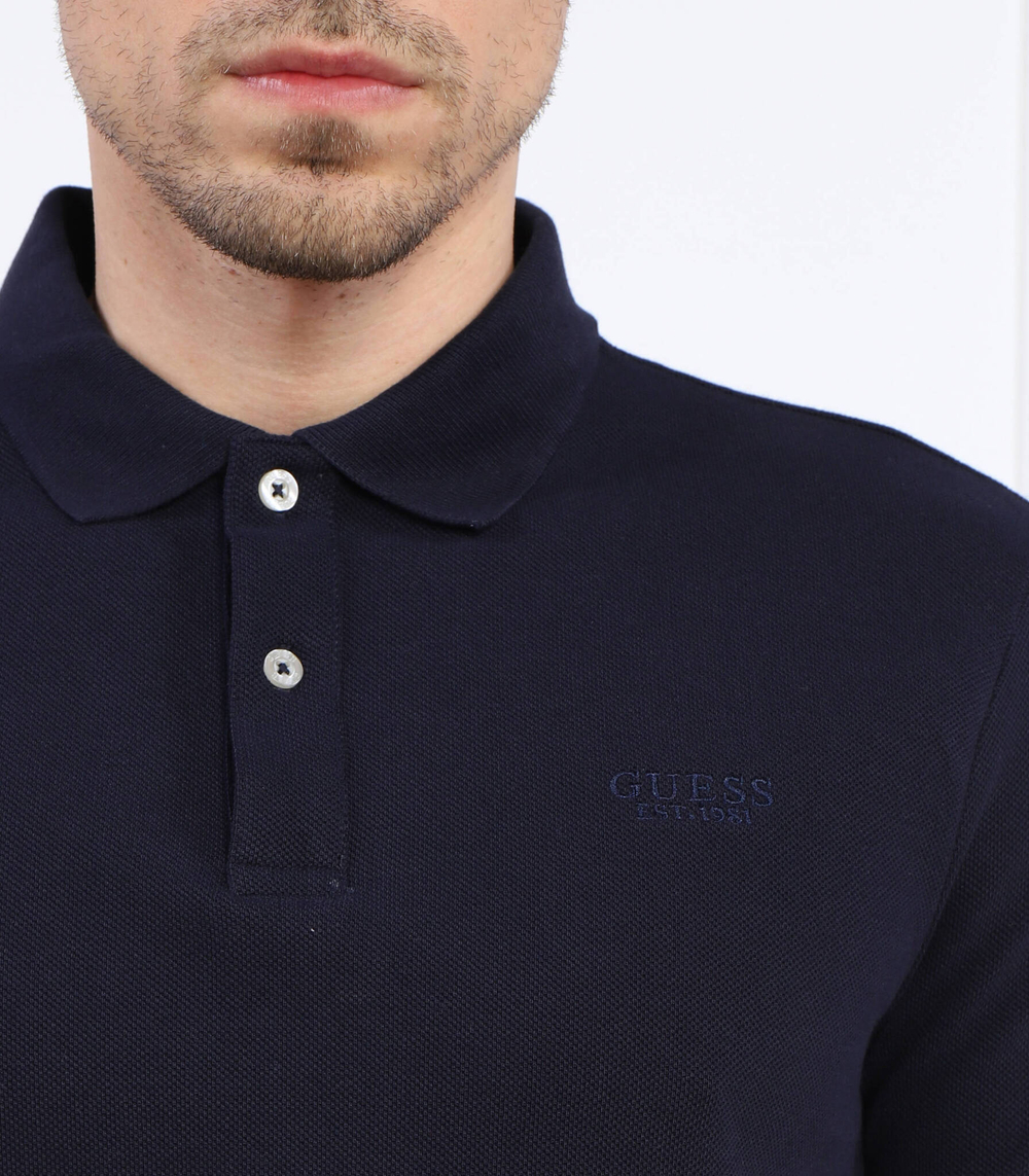 поло oz GUESS - темно-синий (M3GP55 KBL91)