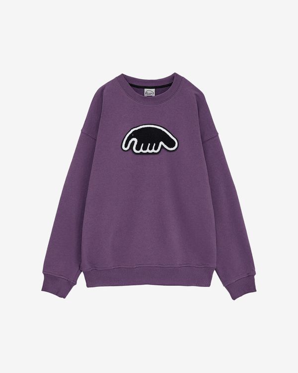 Толстовка Crewneck BigLogo фиолетовая - фото 1