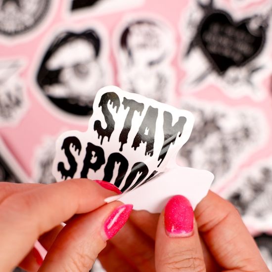 Наклейки для стикер бомбинга Black&white (50 шт.)