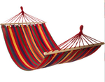 Гамак Полоска тканевый с перекладиной 2000х1300мм (цвета в ассортименте, полоска) до 100 кг