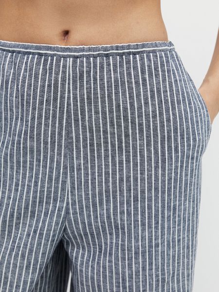 Расслабленные брюки изо льна white stripes