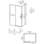 Душевой уголок Grossman Style 100х80 120.K33.05.1080.21.00 профиль Черный матовый стекло прозрачное