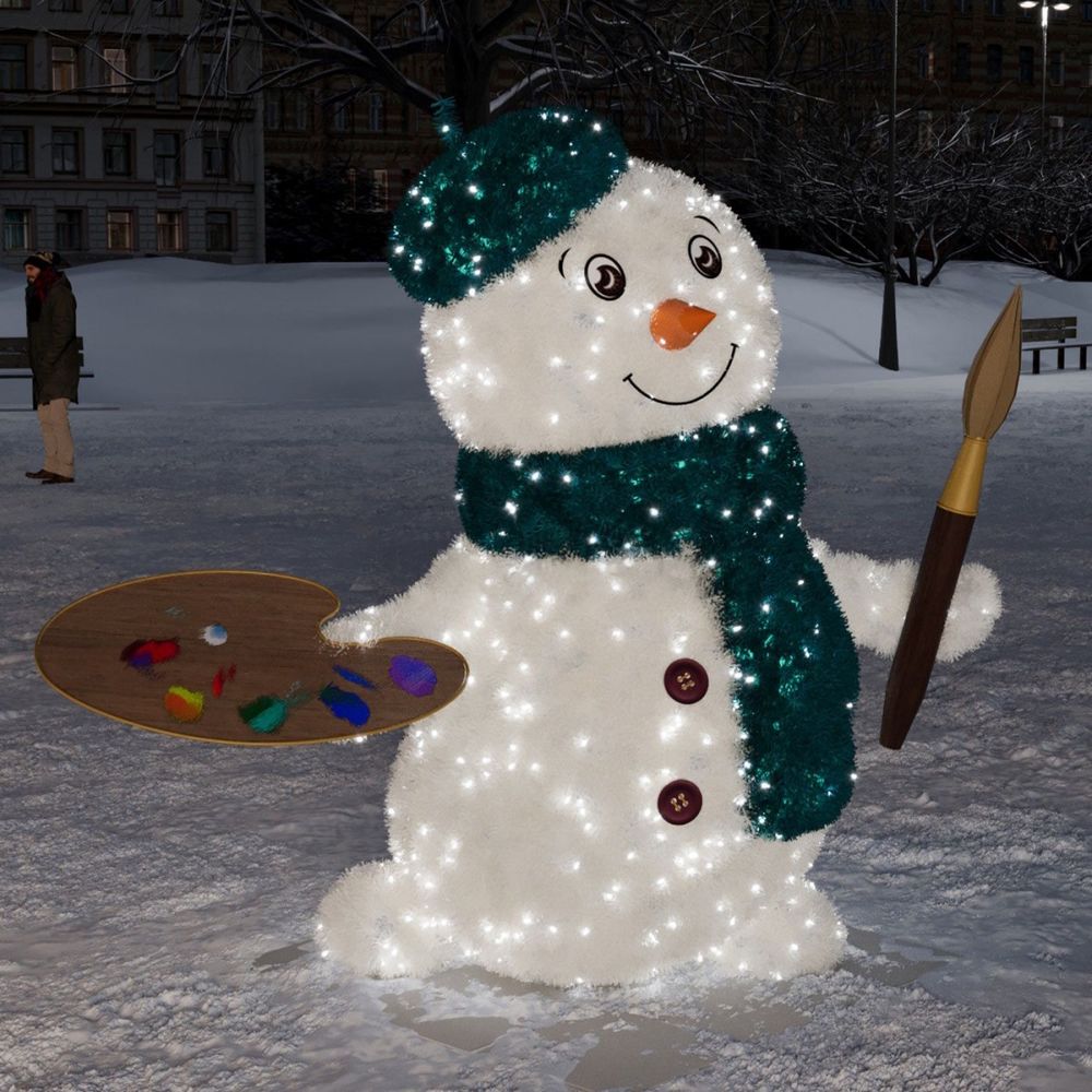 снеговик Художник