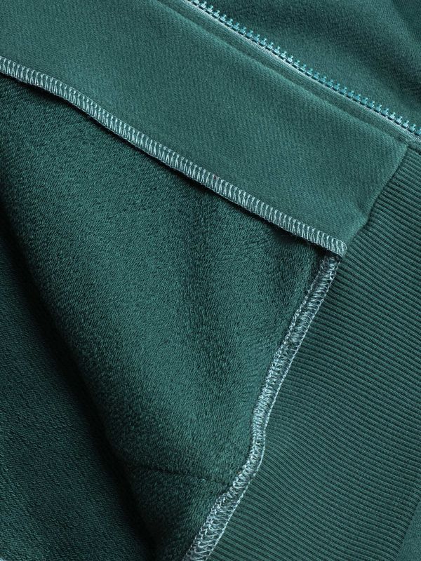 Худи Logo на молнии темно-зеленый - фото 9