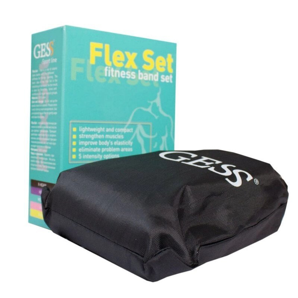 Flex Set резинки для фитнеса, 5 шт. в комплекте, разный вес