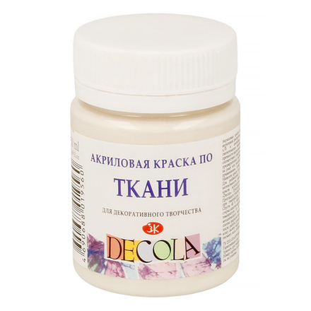 Декола акрил ткань банка 50 мл Слоновая кость