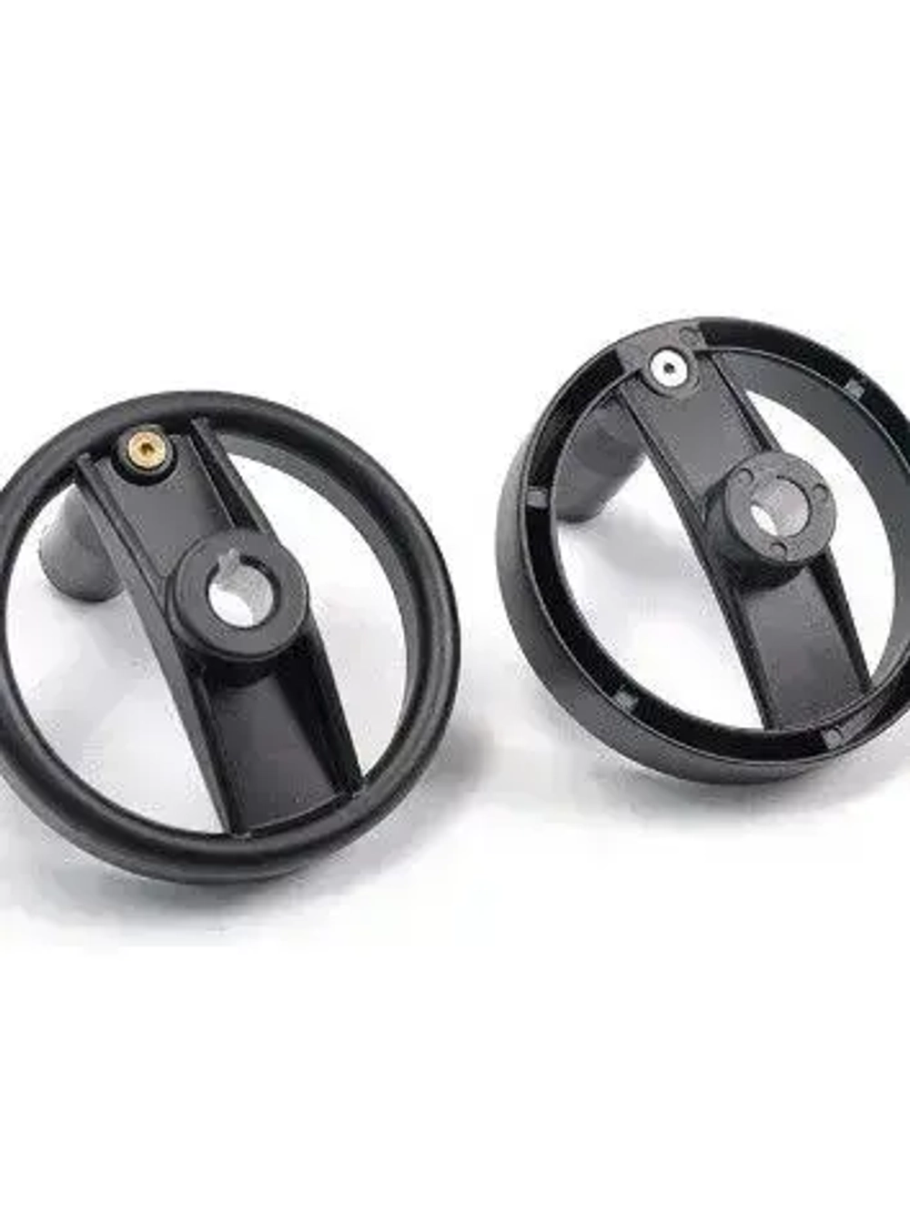 Маховик алюм 200х20х6мм (Dxdxb) с 2-мя спицами, цельнолитой, с откид ручкой