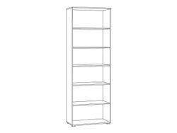 Остин Шкаф-витрина 16.394.02 белый/дуб золотой