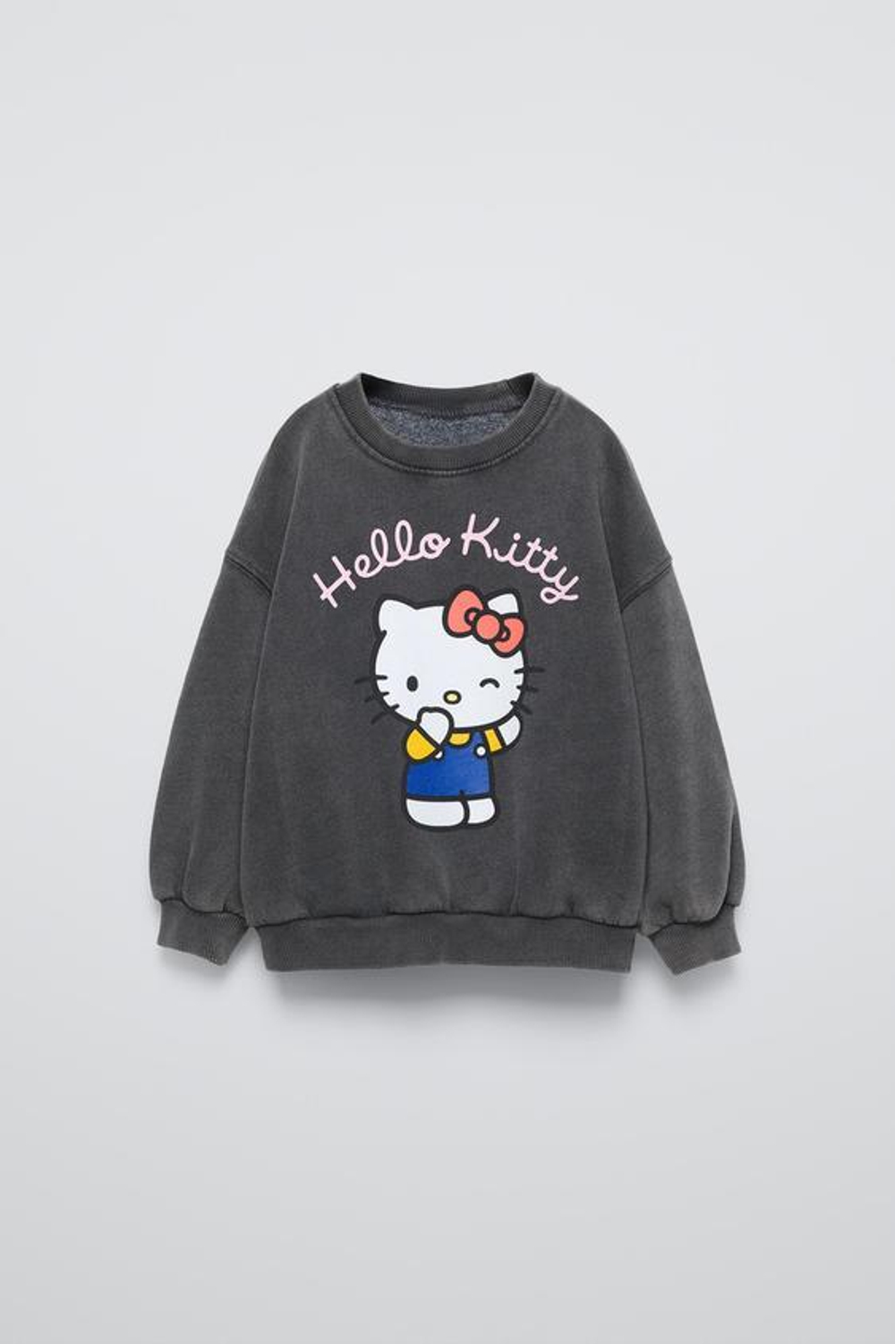 ZARA ТОЛСТОВКА HELLO KITTY©, АНТРАЦИТОВО-СЕРЫЙ