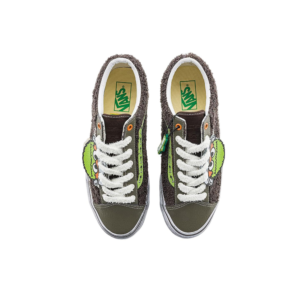 Кеды Vans x Sesame Street Style 36 'Brown Olive Green' VN0A54F6YJ7