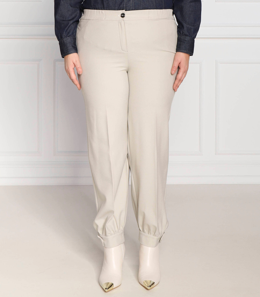 штаны rocco plus size Persona by Marina Rinaldi - бежевый(1134022)