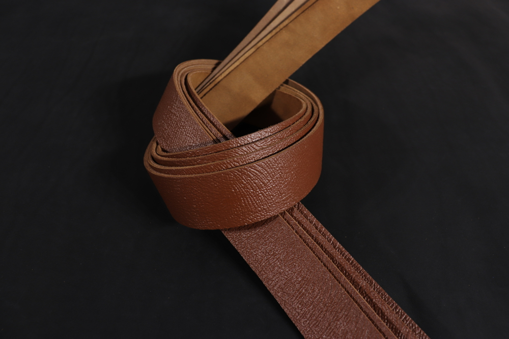 Ременная заготовка Шоколад с лицевой отделкой + Плита Слон