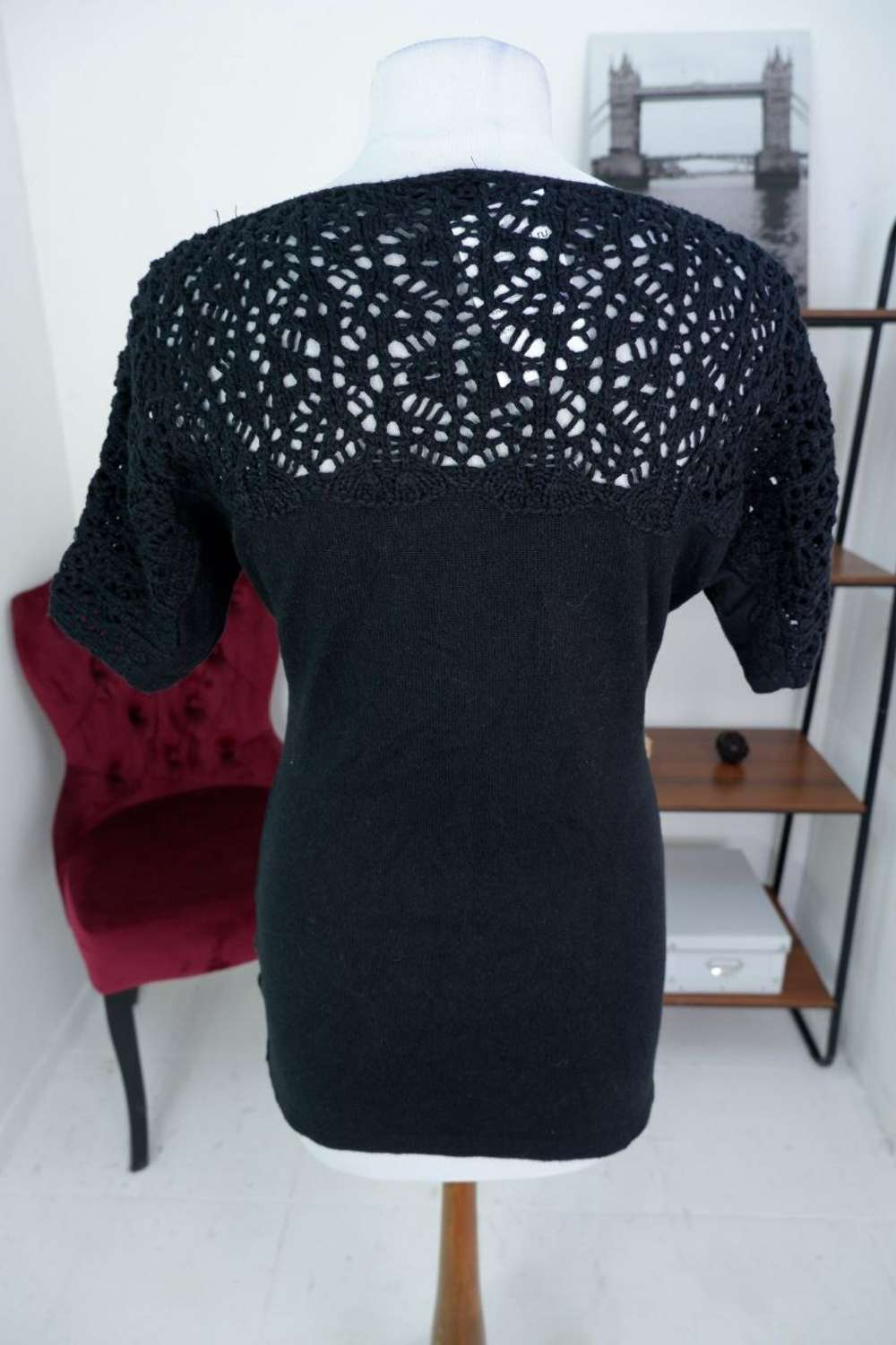 Футболка Bodyflirt с кружевом 42-44 размер