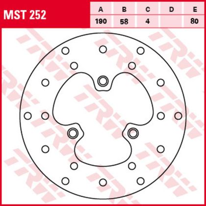 Диск тормозной TRW MST252