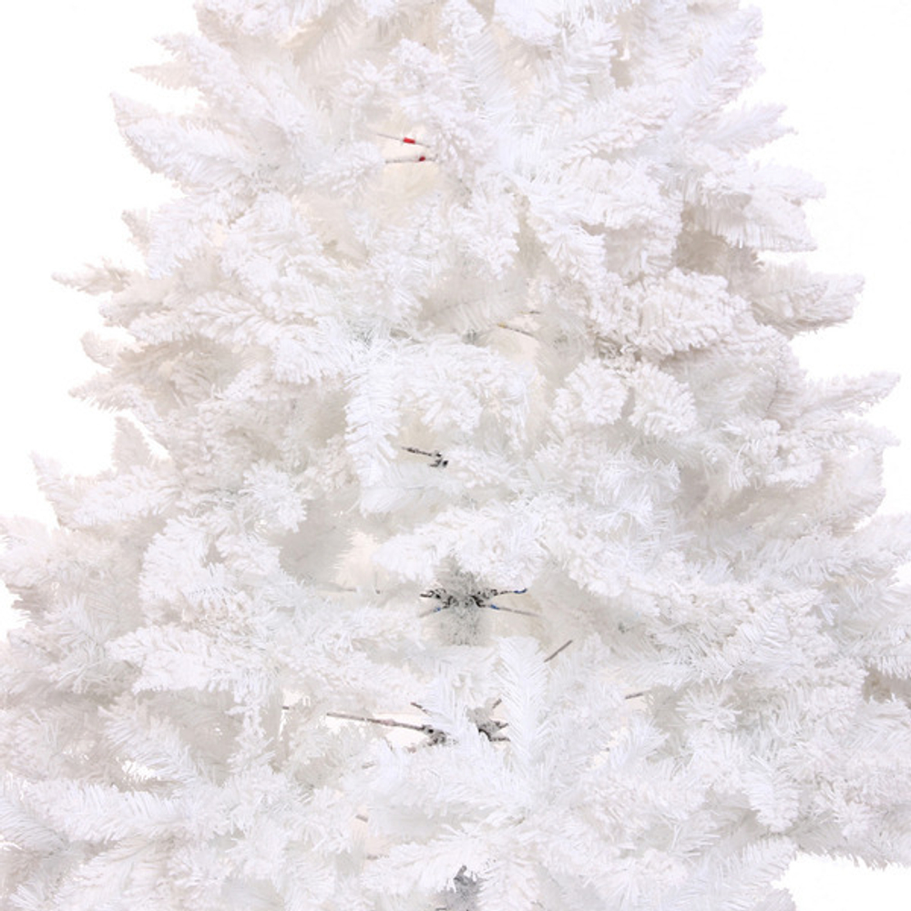 Ёлка «Звон вьюги» 180 см, ПВХ (786 веток), белый иней, Белый