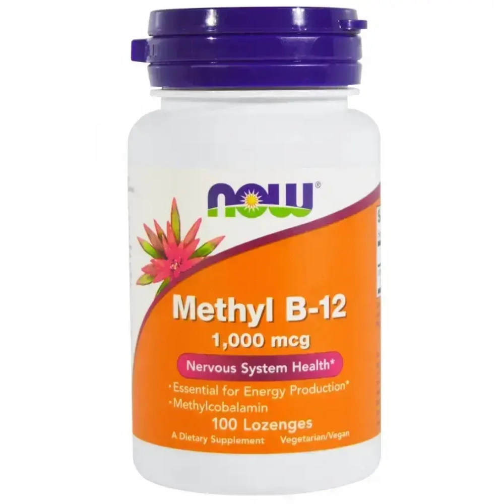 БАД Methyl B-12 (1000 мкг) 100 жевательных таблеток (Now)