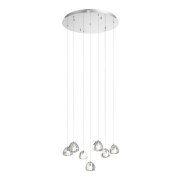 Светильник подвесной LED 7*3W 3000K SL6017.101.07 хром Waterfall ST-Luce