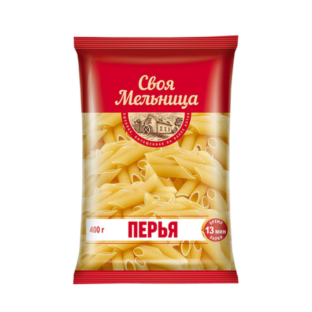 Макароны Своя Мельница перья 400 гр