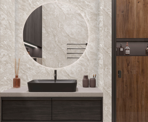 Панель ПВХ термопечать 672/1 Мрамор Сантьяго 2700х250 мм