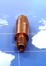 341P101069 Наконечник контактный Alu, ECu Ø1,0 мм., M6x28,0 мм., для сварочных горелок MIG/MAG TBi