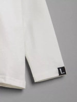 Лонгслив для мальчика белый в школу