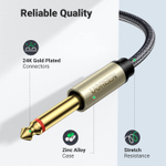Кабель Audio 3.5mm - 2*Audio 6.3mm, 1m UGREEN 10613
