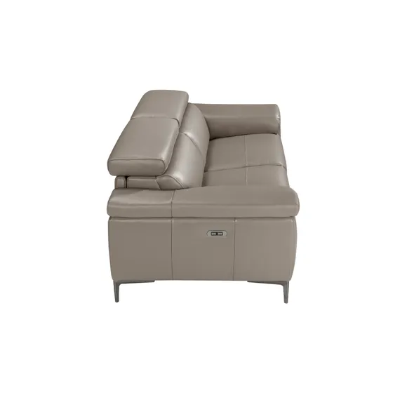 Трехместный диван с реклайнером Angel Cerda 5320-3P, серая кожа