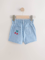 Шорты джинсовые с вышивкой для девочки Next E29-079, Синий