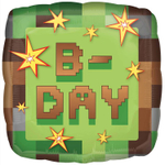 Шар Фольгированный TNT Party Пиксели квадрат (Зеленый)