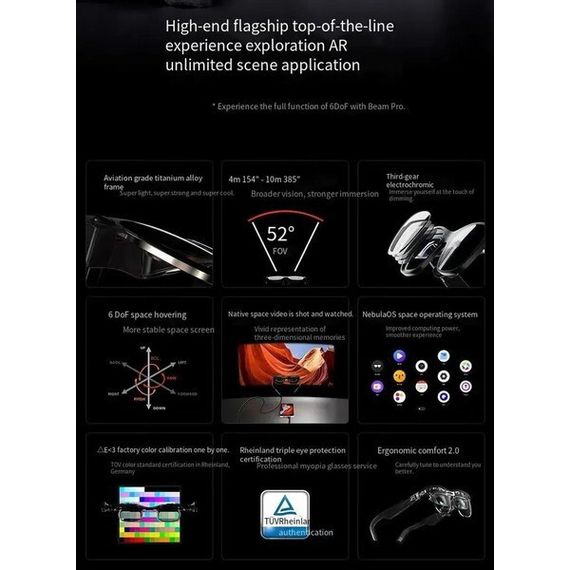 Очки виртуальной реальности Xreal Air 2 Ultra Smart AR Glasses