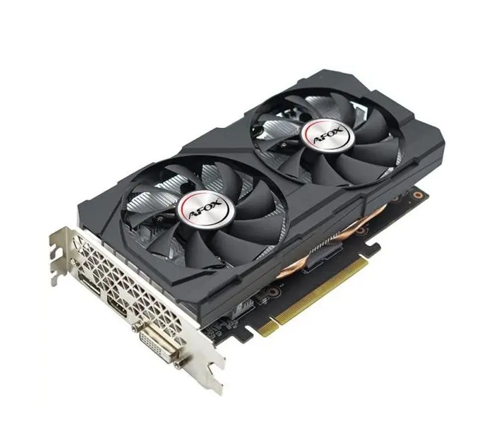 Видеокарта AFOX NVIDIA GeForce GTX1660 SUPER, 6Гб GDDR6, 192 бита, Retail, PCIe3.0, 2xFAN, 2-SLOT, 125Вт, HDMI, DVI, DP (AF1660S-6144D6H4-V2)